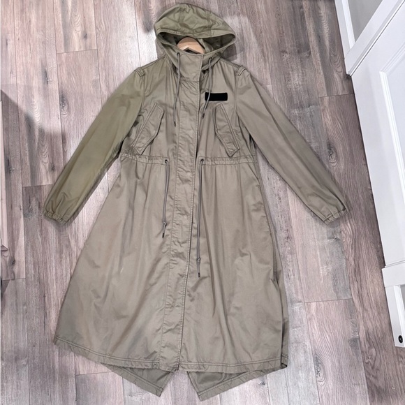 MM6 Maison Margiela Coat in Forest Green
